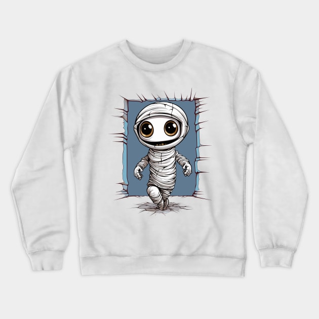 Mummy's Humorous Haunt Crewneck Sweatshirt by Klimek Prints